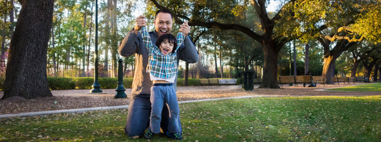 dad and son